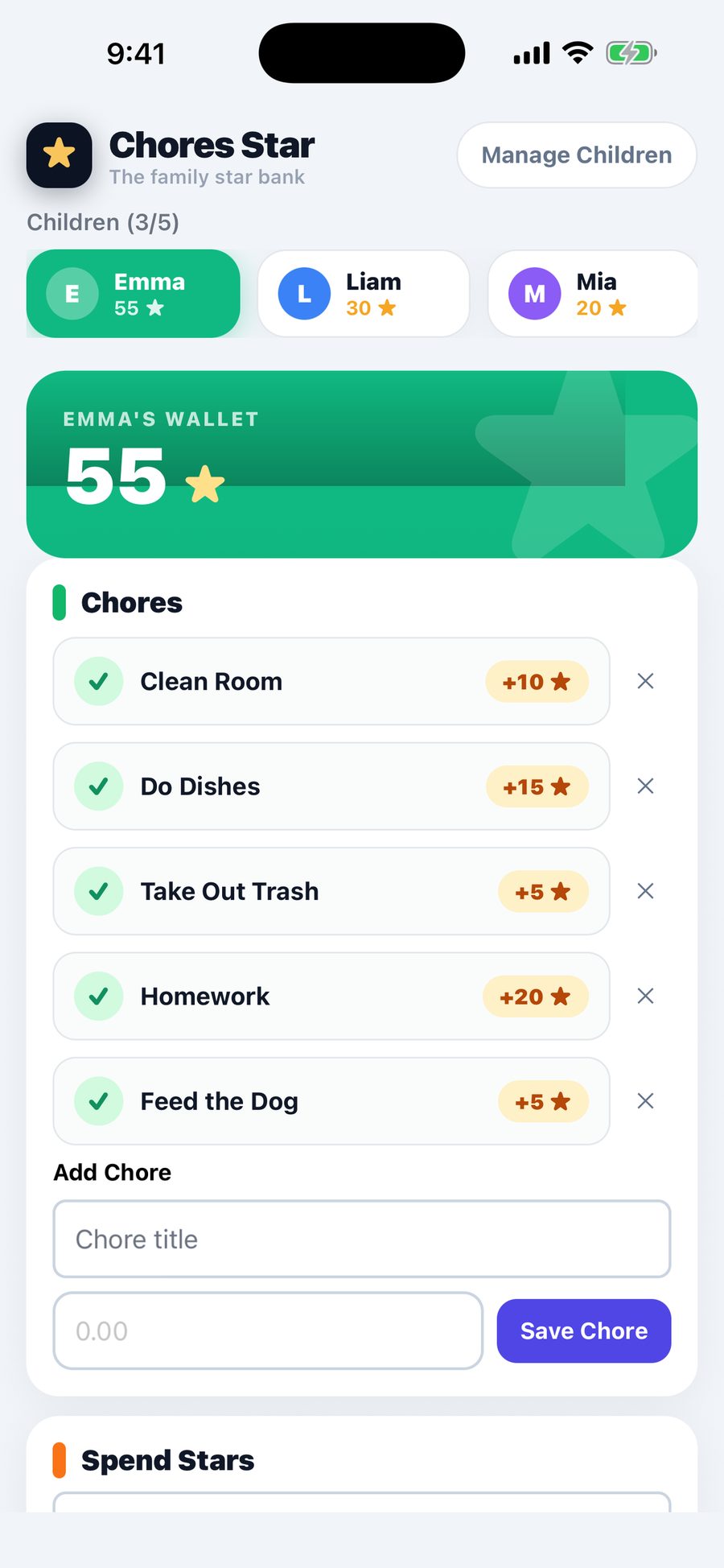 Chores Star