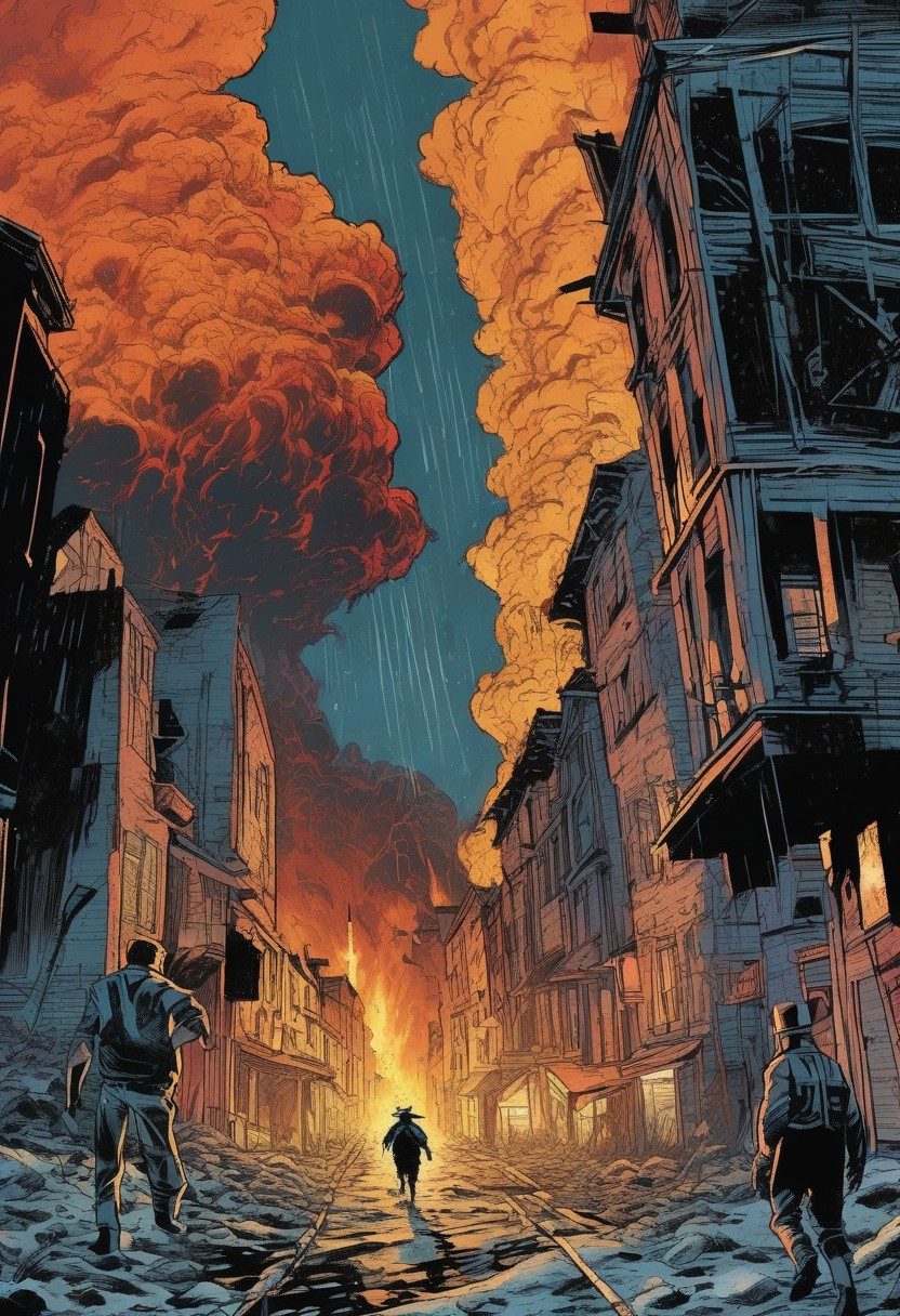 Fire On Sodom, Genesis 19:15–29, comic art