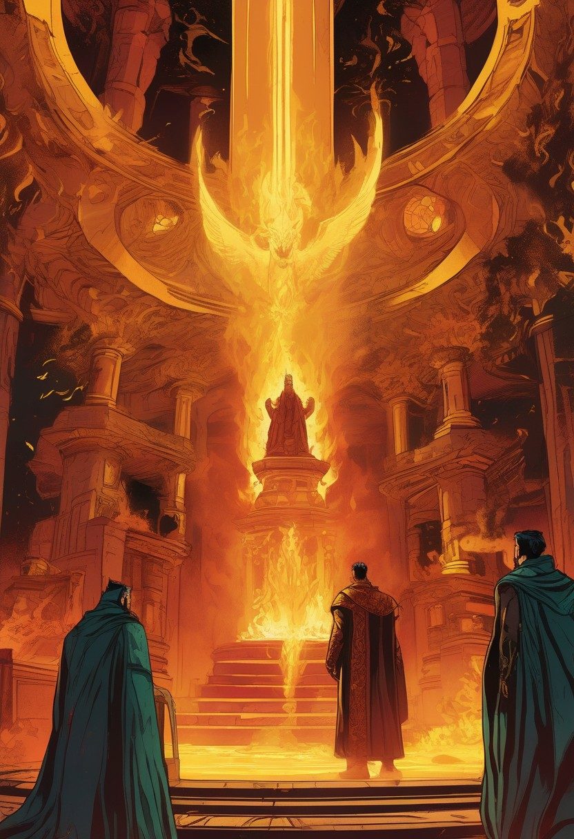 The Furnace, Daniel 3:13–28, comic art