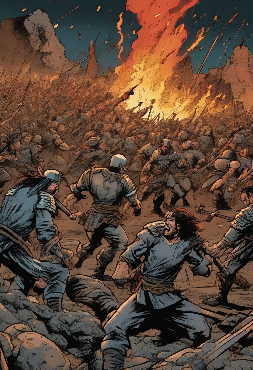The 300, Judges 7:2–7, Judges 7:16–22, comic art