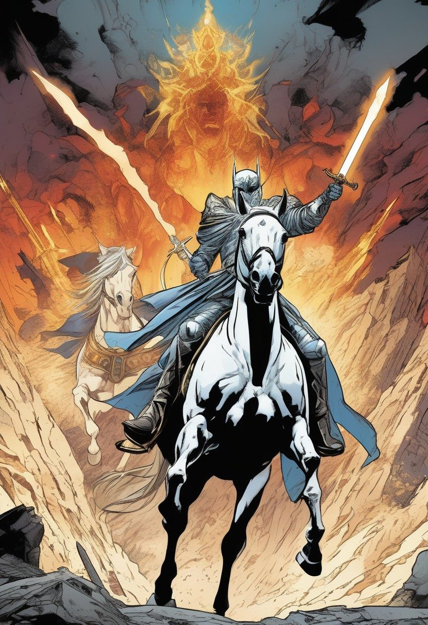 The Rider, Revelation 19:11–16, comic art