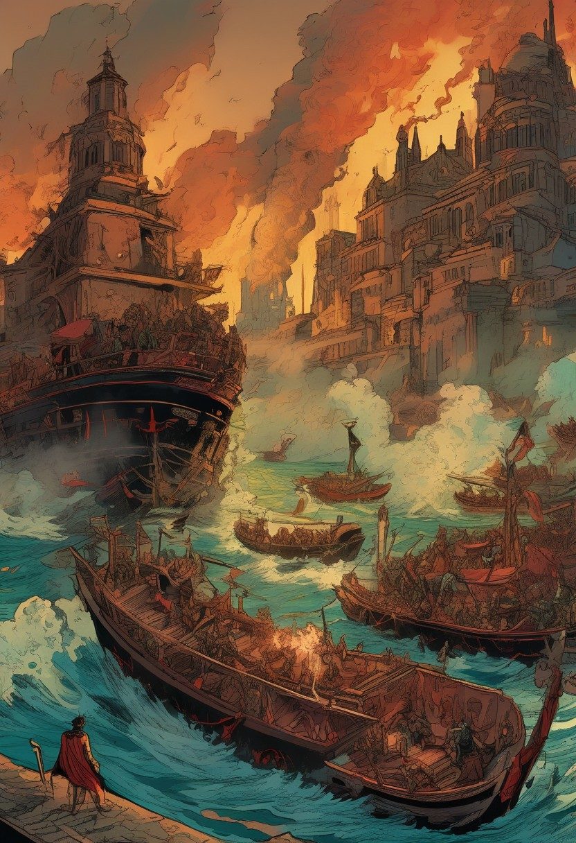 Babylon Falls, Revelation 18:1–8, comic art