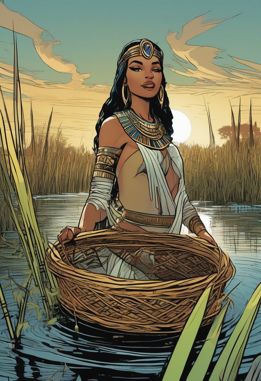 Drawn From Water, Exodus 2:1–10, comic art