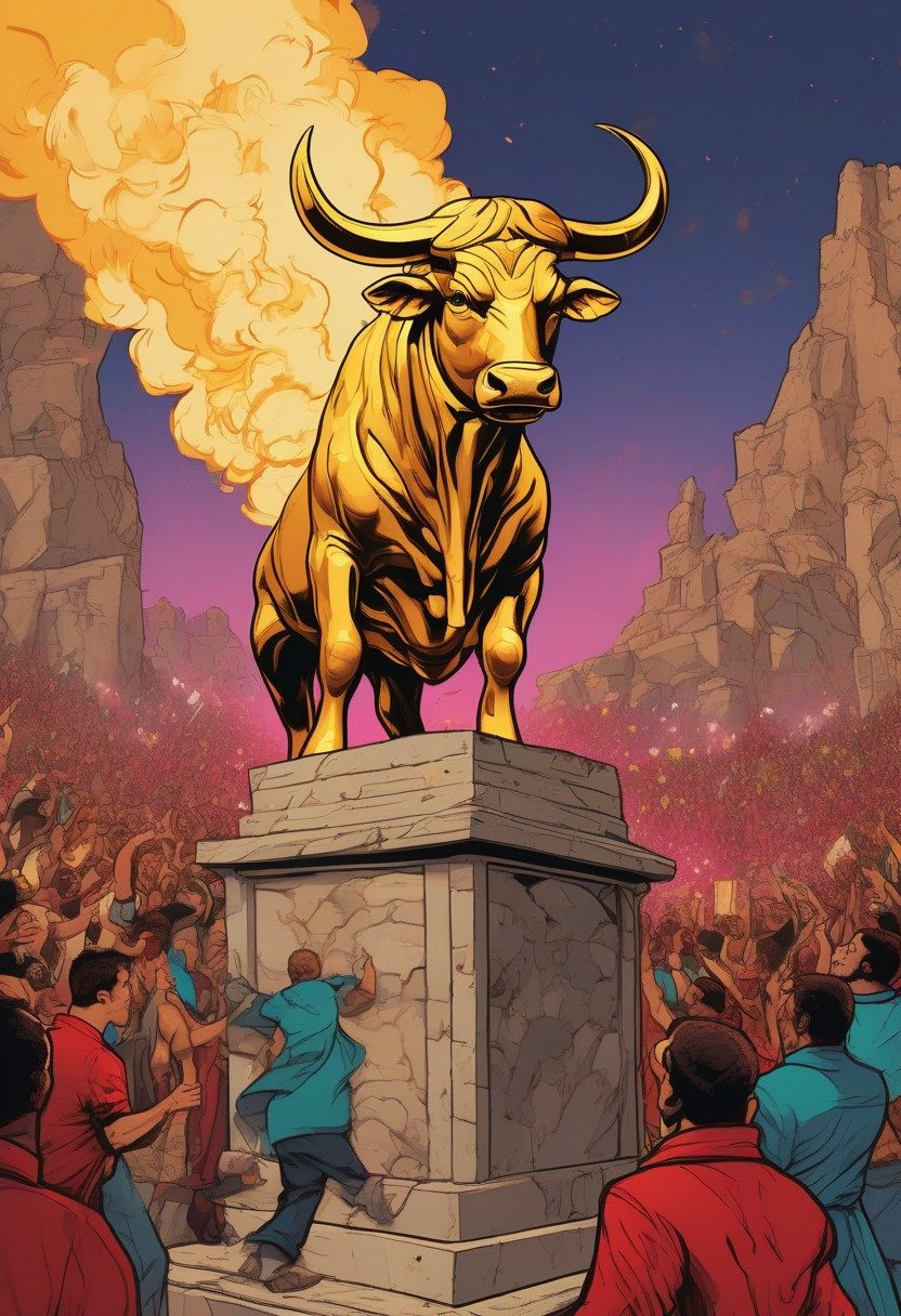 The Golden Calf, Exodus 32:15–24, comic art