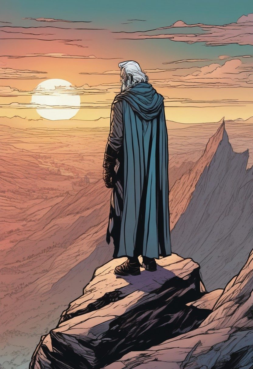 The Last Summit, Deuteronomy 34:1–8, comic art