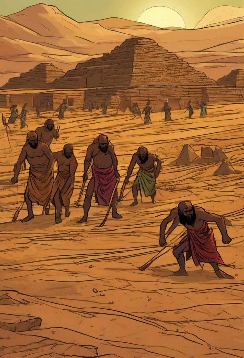 Bricks Without Straw, Exodus 5:1–21, comic art