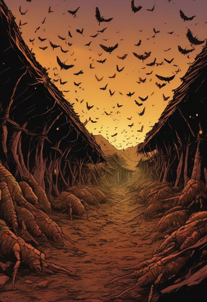 Locusts And Darkness, Exodus 10:12–29, comic art
