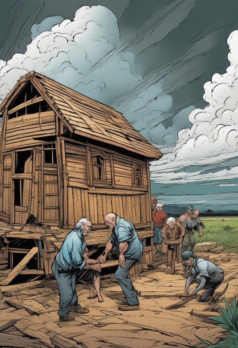 The Ark, Genesis 6:9–22, comic art