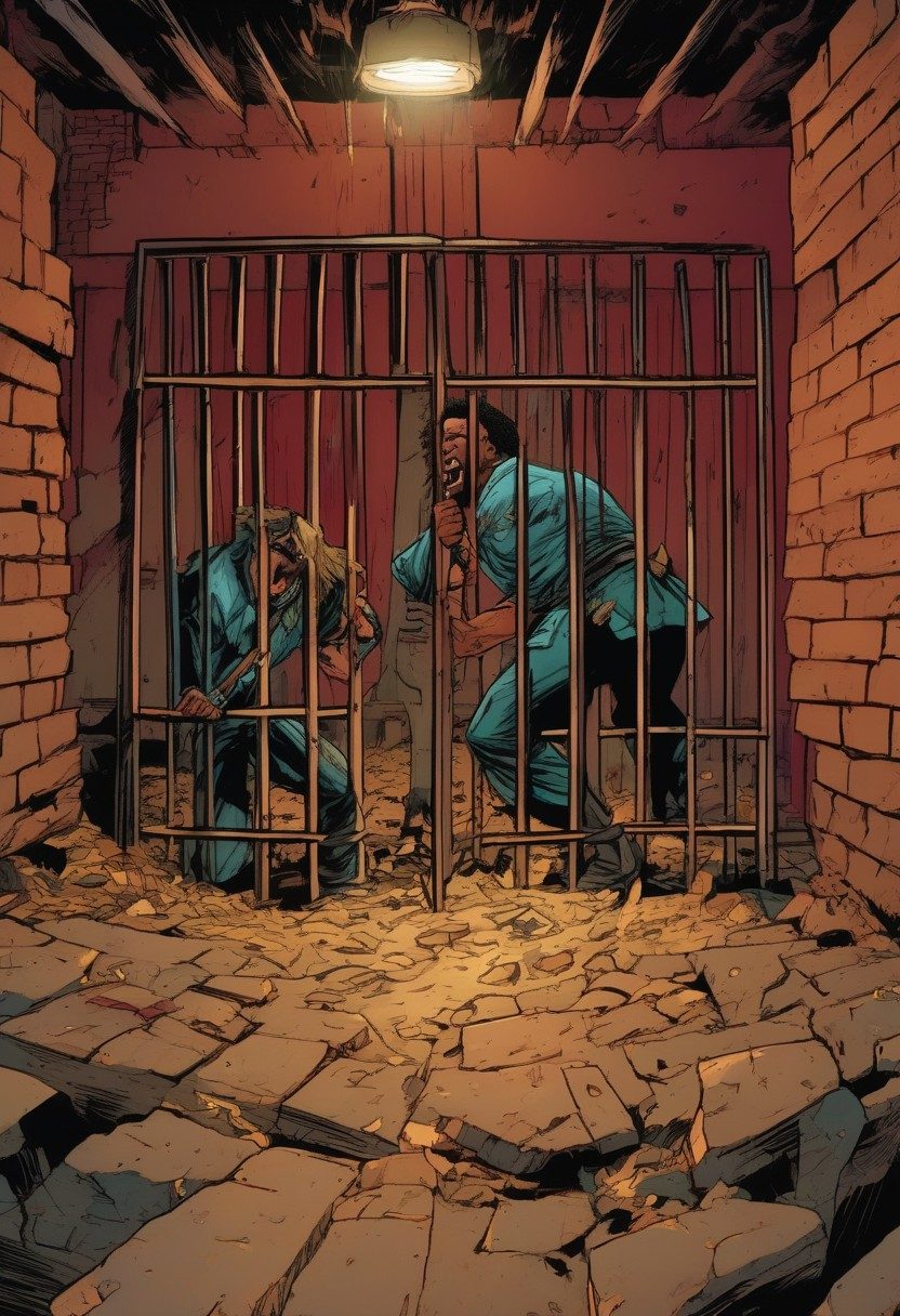 Midnight Songs, Acts 16:22–34, comic art