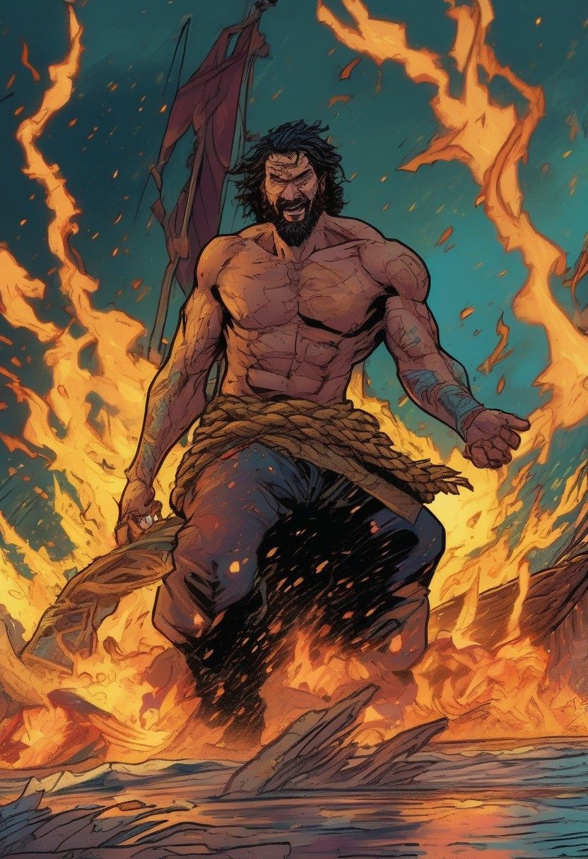 The Viper, Acts 28:1–6, comic art