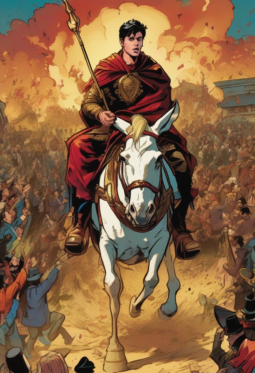 Long Live The King, 1 Kings 1:32–40, comic art